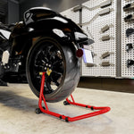 Motorcycle Stand Set, Front/Rear Assembly Jack 544 kg, Steel Red