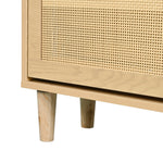 Chest of drawers with 6 drawers, metal handles, wood