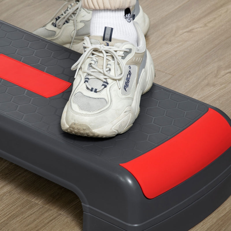 Stepper, Height-Adjustable Aerobic, Red + Black