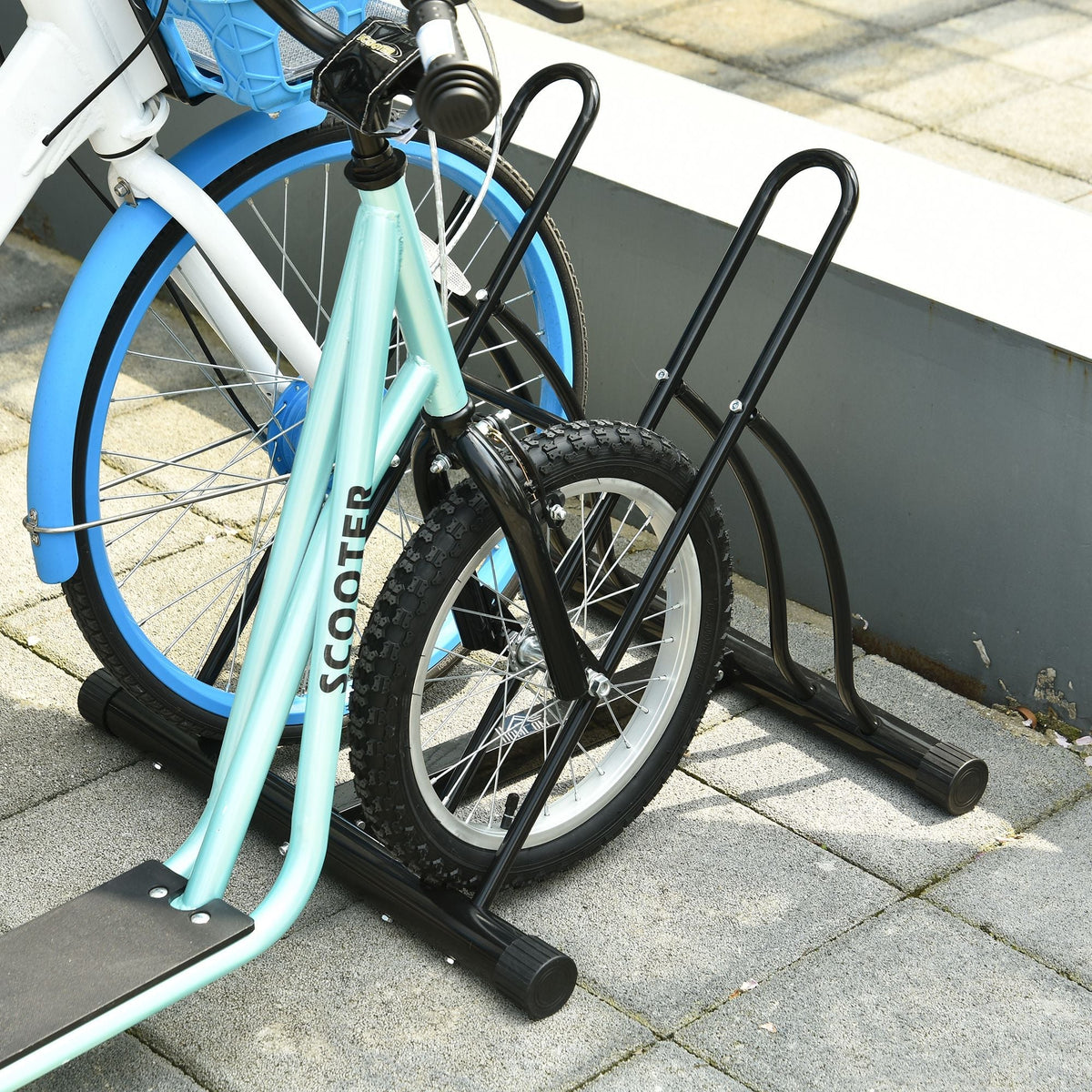 Bicycle Stand Assembly Stand Sturdy Metal, Black