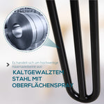 Table Legs, 4 pcs Steel Fork Design, Black
