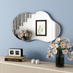 Wall Mirror 43'' Asymmetrical Metal Frame