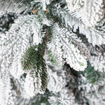 Artificial Christmas Tree, Snow & Pine Cones, Realistic, Flame-Retardant, 183 cm, Green