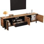 TV Cabinet Lowboard 180cm with 3 Cabinets 1 Drawer for 80 Inch TV