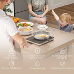 Induction Hob, Portable 1 Plate 2000W with Timer, Black