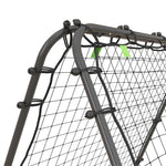 Football Rebounder Double-Sided Adjustable in 5 Levels Steel Black
