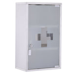 Medicine Cabinet First Aid, Lock, Stainless Steel