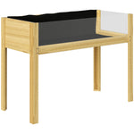 Raised Bed, Acrylic Panels Wood, Natural Wood