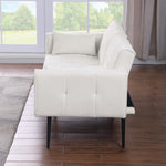 Futon Sofa Bed, Modern 68" Convertible Sleeper Couch, Small Spaces