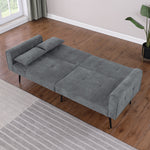 Convertible Sofa Bed, Folding Futon Sleeper, Adjustable Backrest, Small Spaces