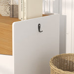 Cat Litter Box, Extendable Cabinet, Oak/White