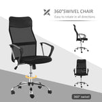 Office Chair with Mesh, Ergonomic Gaming Swivel, Black