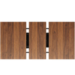 Dining Set, 5-Piece Extendable for 4, Black Velvet & Walnut
