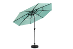 Double Sided Outdoor Umbrella, 14.8 Ft Rectangular Large with Crank, Light Green