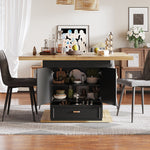 Extendable Dining Table 110-140cm 6-Person for Kitchen & Dining Wooden