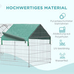 Outdoor Enclosure Playpen with Cover for Guinea Pigs, Steel