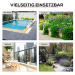 Garden Table Side Table, Foldable 40x40x40 cm, Polyrattan Metal Brown