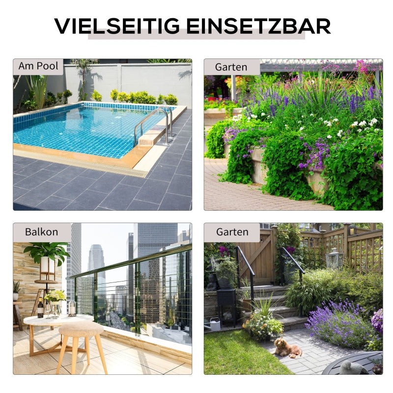 Garden Table Side Table, Foldable 40x40x40 cm, Polyrattan Metal Brown