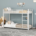 Bunk Bed 90x200cm Classic Iron Frame - White