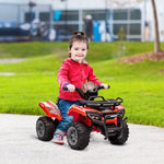 Children's Quad Electric 6V with Forward Function, Music, Red