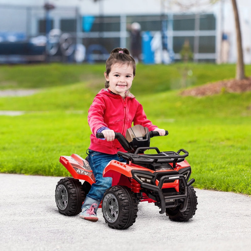 Children's Quad Electric 6V with Forward Function, Music, Red