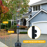 Portable Basketball Hoop, Adjustable Height, Indoor/Outdoor, with Wheels