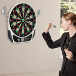 Electronic Dartboard, LCD Display, 18 Games, Steel