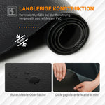 Floor Protection Mat Fitness Equipment 180x90x0.6cm PVC Black