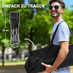 Folding Chair, 2-Seater Camping with Cooler Bags, 250 kg Load, Padded, Metal