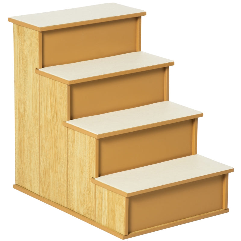 Pet Stairs, 4-Step for Dogs/Cats, up to 30kg, Natural