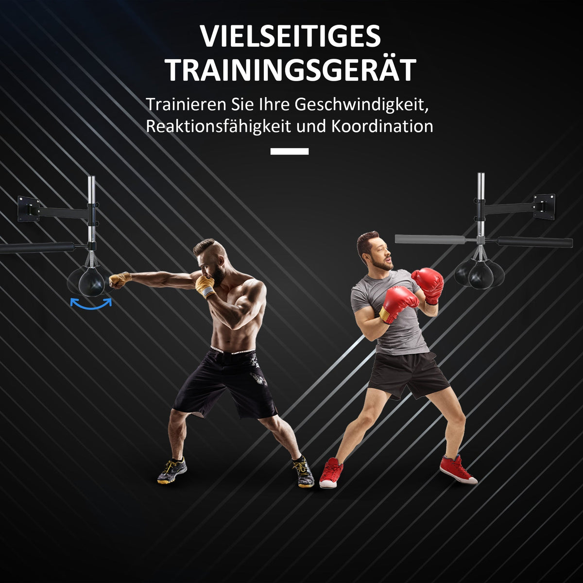 Boxing Frame, Foldable, Height Adjustable, 360° Swing, Steel