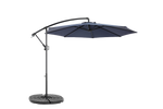 Outdoor Umbrella Rectangular 14.8 Ft Double Sided with Crank, Navy Blue