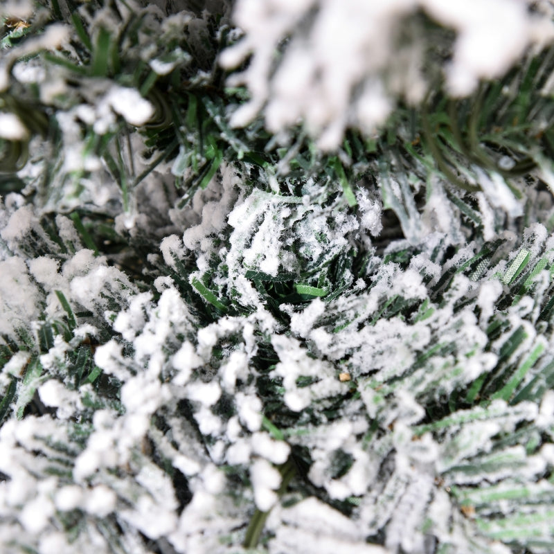 Artificial Christmas Tree, 630 Branches, 37 Cones, Snowy Tips, Fireproof, 150 cm