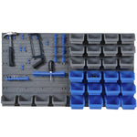 Tool Pegboard, Holder for Workshop, Blue+Grey
