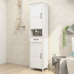 Double Door Cabinet, Narrow Height Slim Floor Standing, UV Painting
