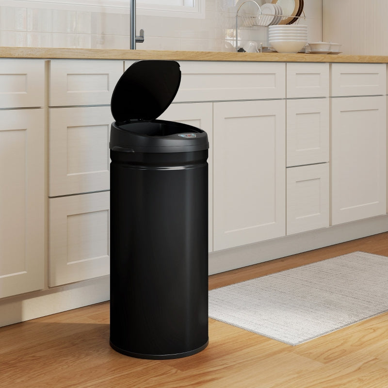Waste Bin 42L Sensor-Activated Soft-Close Touchless - Stainless Steel