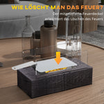 Tabletop Fireplace, Portable Bio-Ethanol Table Fire, Stainless Steel