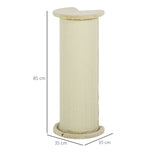 Corner Cat Scratching Board, Space-Saving, Cream White