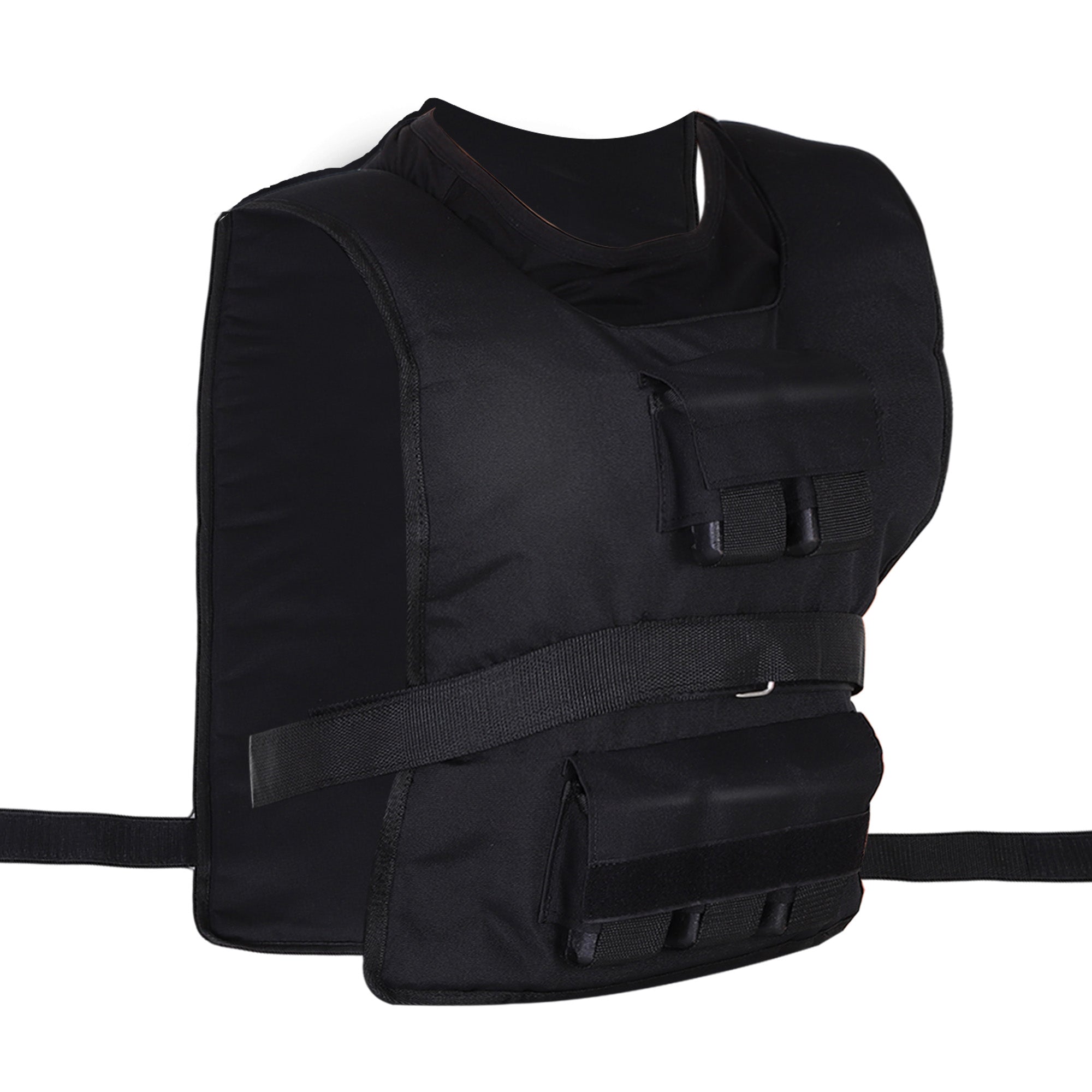 Weighted Vest 20 kg Adjustable Training Oxford Black