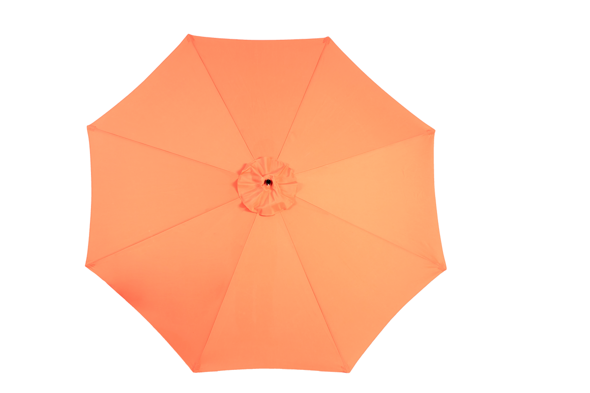 14.8 Ft Double Sided Outdoor Umbrella, Rectangular Large with Crank, Orange