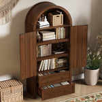 Sideboard Wickerwork Arch Style Double Drawers Storage Vintage