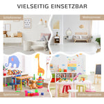 Children's Bookcase, 3 Shelves 2 Open Compartments, Grey