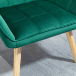 Single Armchair, Relax Chair, Velvet, Green