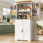 High Kitchen Cabinet 12 Doors & Drawers 80x40x180cm - MDF/Chipboard