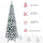 Artificial Christmas Tree with Snow and Stand, 180 cm, Green