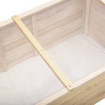 Wooden Greenhouse Cold Frame, Planter System 100x50x35 cm, Natural Fir/PC Board