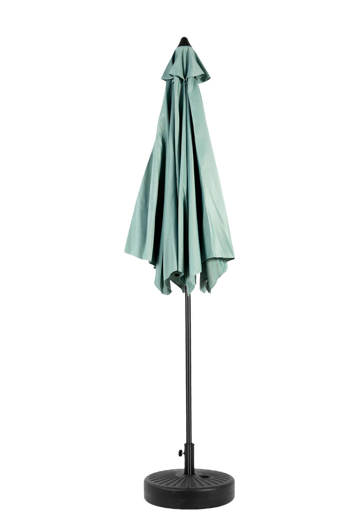 9 Ft Double Sided Outdoor Umbrella, Rectangular Large with Crank, Light Green