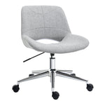 Office Chair, Armrest-Free Swivel, 110 kg, Light Grey