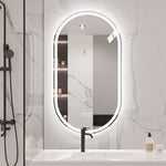 Full-Length Standing Mirror 161.5x50cm - Black Aluminum Frame
