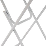Outdoor 3-Piece Foldable Bistro Set, 2 Chairs & 1 Table, White